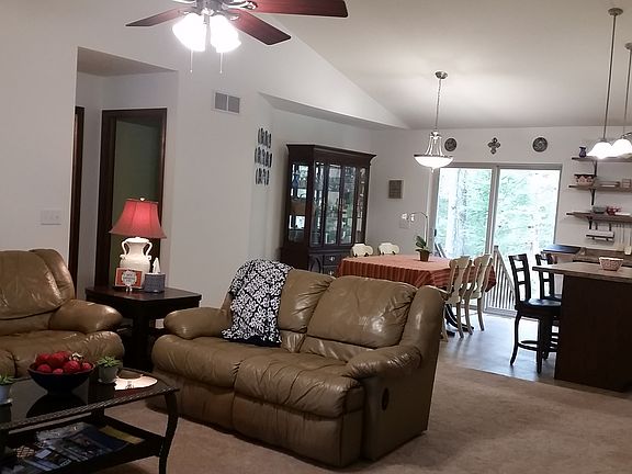 Living, dining and kitchen