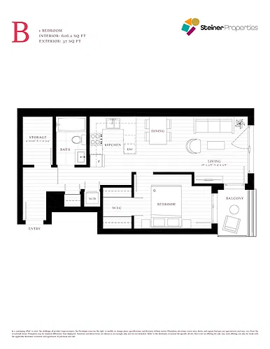 Floor plan 1 Bedroom