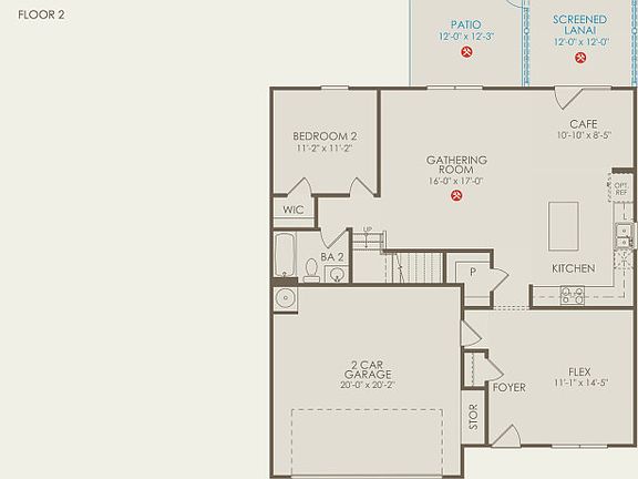 Whimbrel Floor Plan, Quick Move-In Home, Floor 1