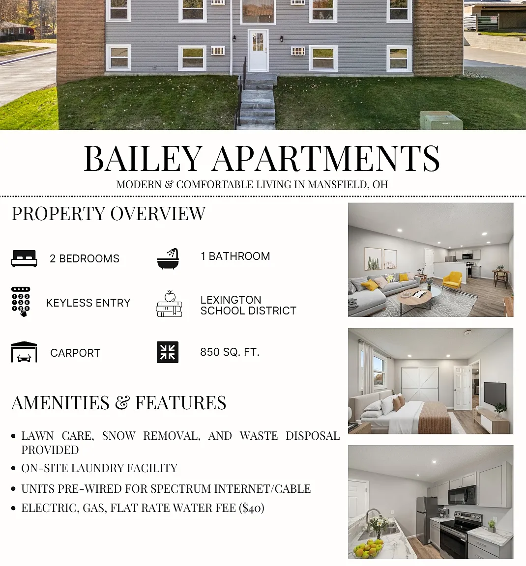 2 bed, 850 sqft, $940 — Photo 1