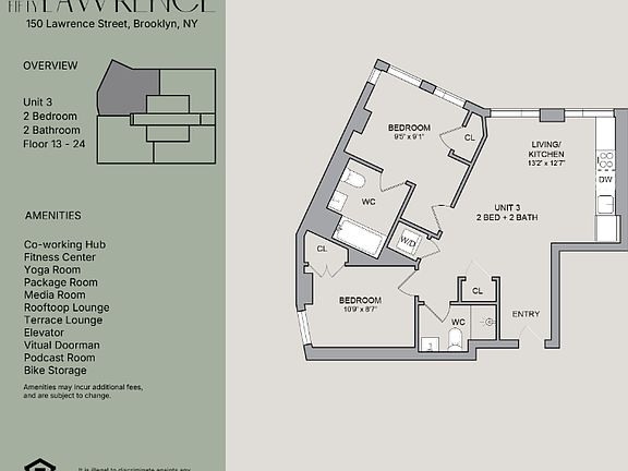 2nd image of 150 Lawrence St #2113