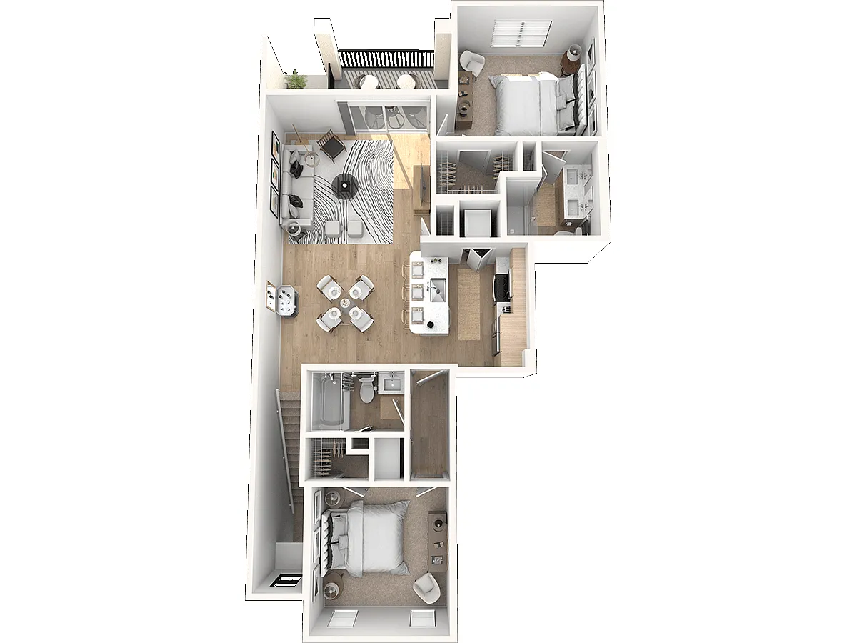 Floor plan The Sanibel (Attached Garages Available)