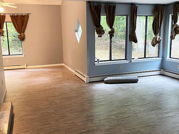 Open concept living and dining area