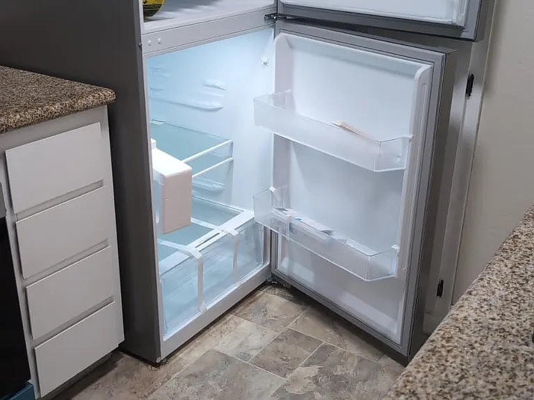 Interior of brand new fridge - installed Jul 10, 2026 (not reflected in 3d tour)