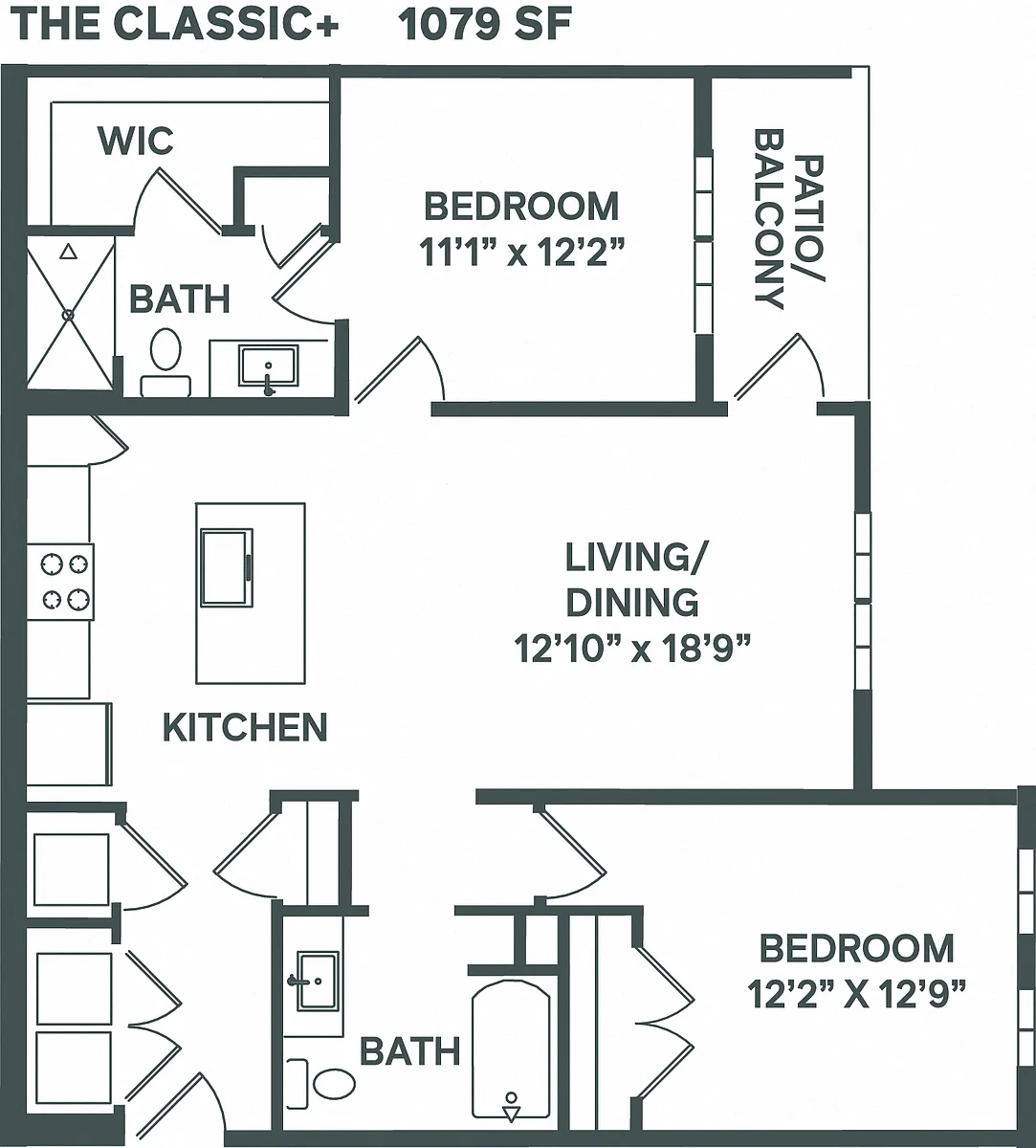 Floor plan Classic B1 Plus