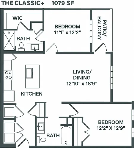 Floor plan Classic B1 Plus