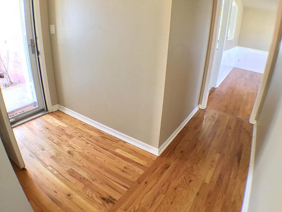 Entryway with beautiful floors.