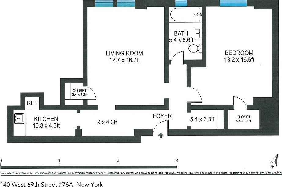 1st image of 140 W 69th St APT 76A