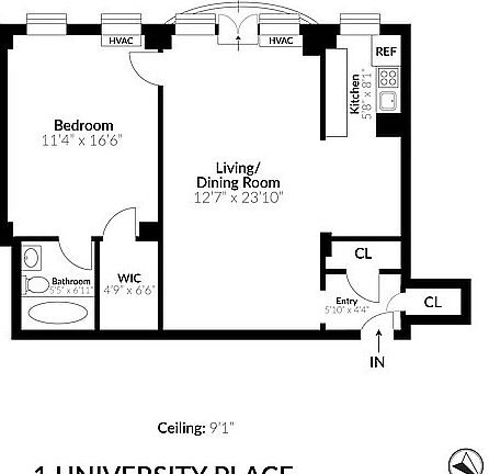 2nd image of 1 University Pl #6T