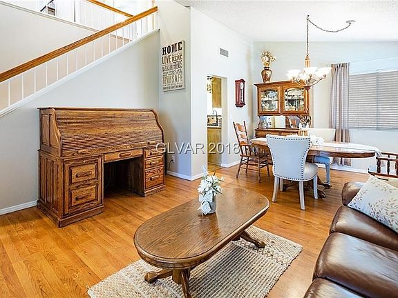 Living room and dining room