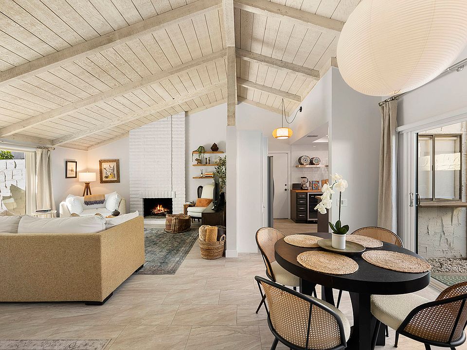 Main living area and dining area.