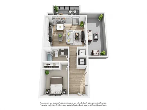 Floor plan One Bedroom