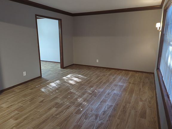 living area into dining area