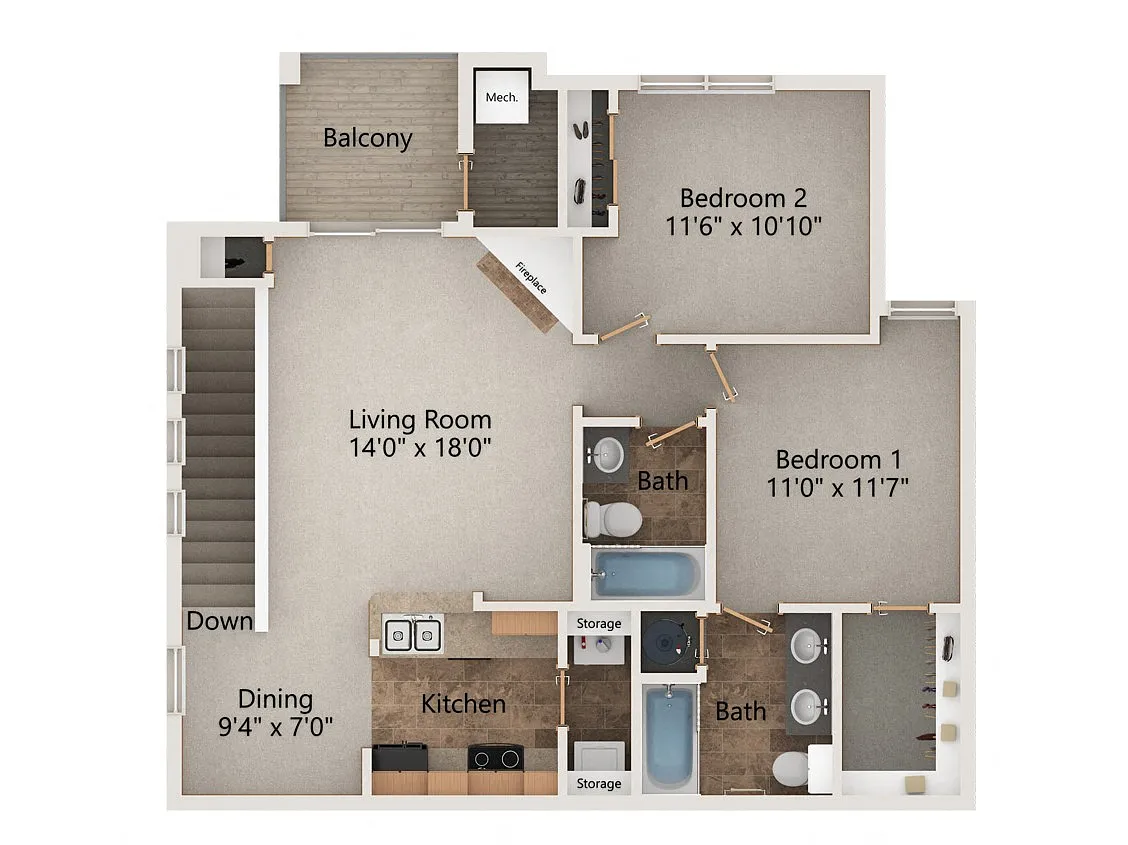 Floor plan Blue Jay