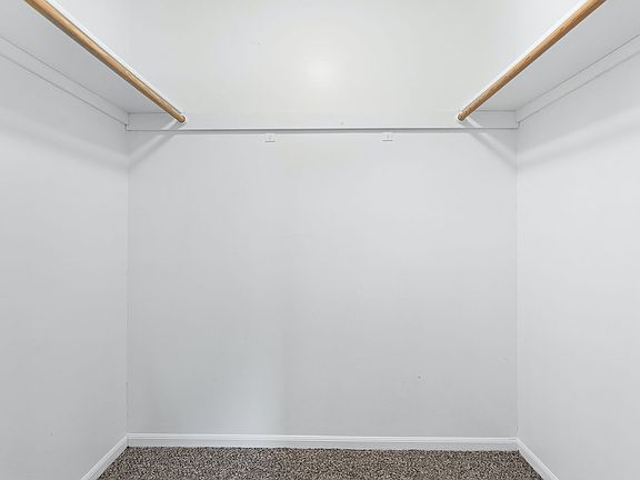 Walk-in closet in master bedroom