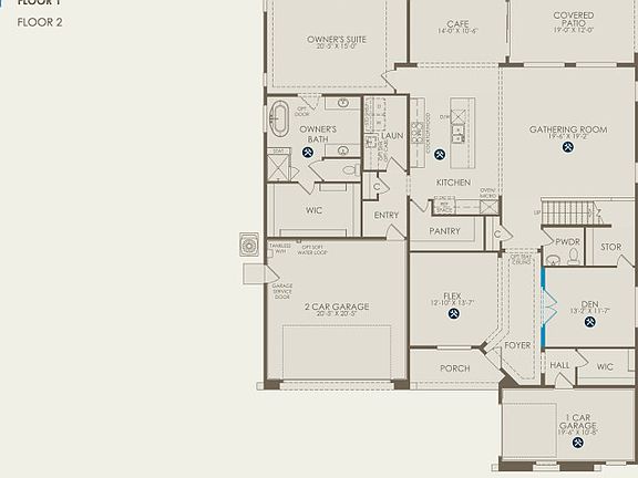Plan 2 Floor Plan, Quick Move-in Home, Floor 1