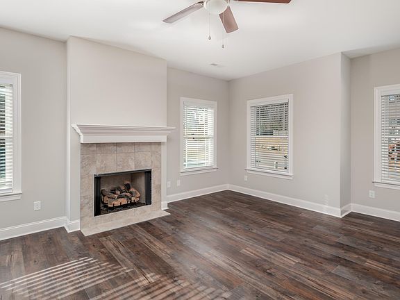 Living room with gas fireplace