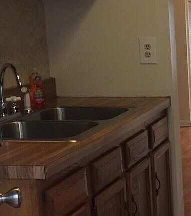 Kitchen cabinets and new kitchen faucet