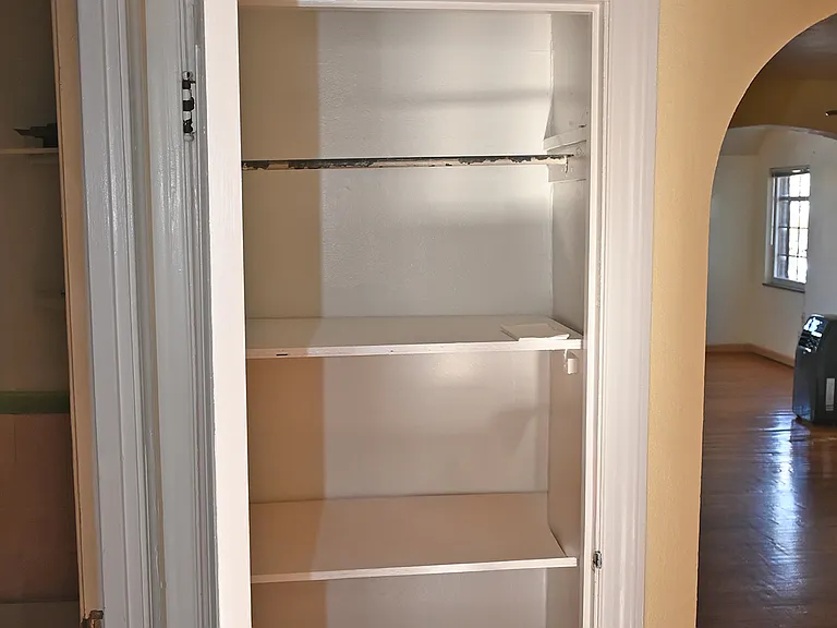 Spacious hall closet to right of bath