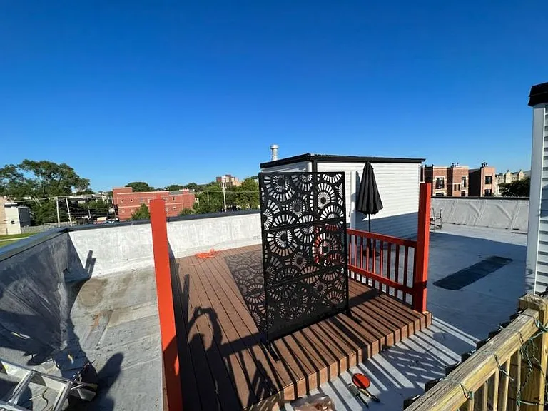 Rooftop deck