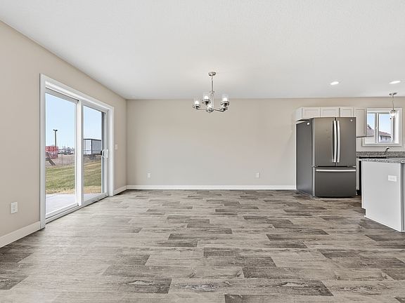 Dining room to kitchen view.