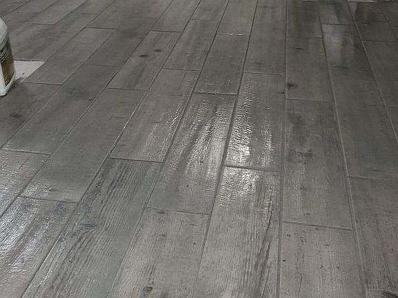 New main living area tile floor