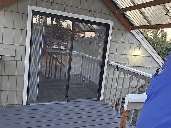 covered private deck