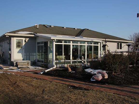 Back of the house/sunroom