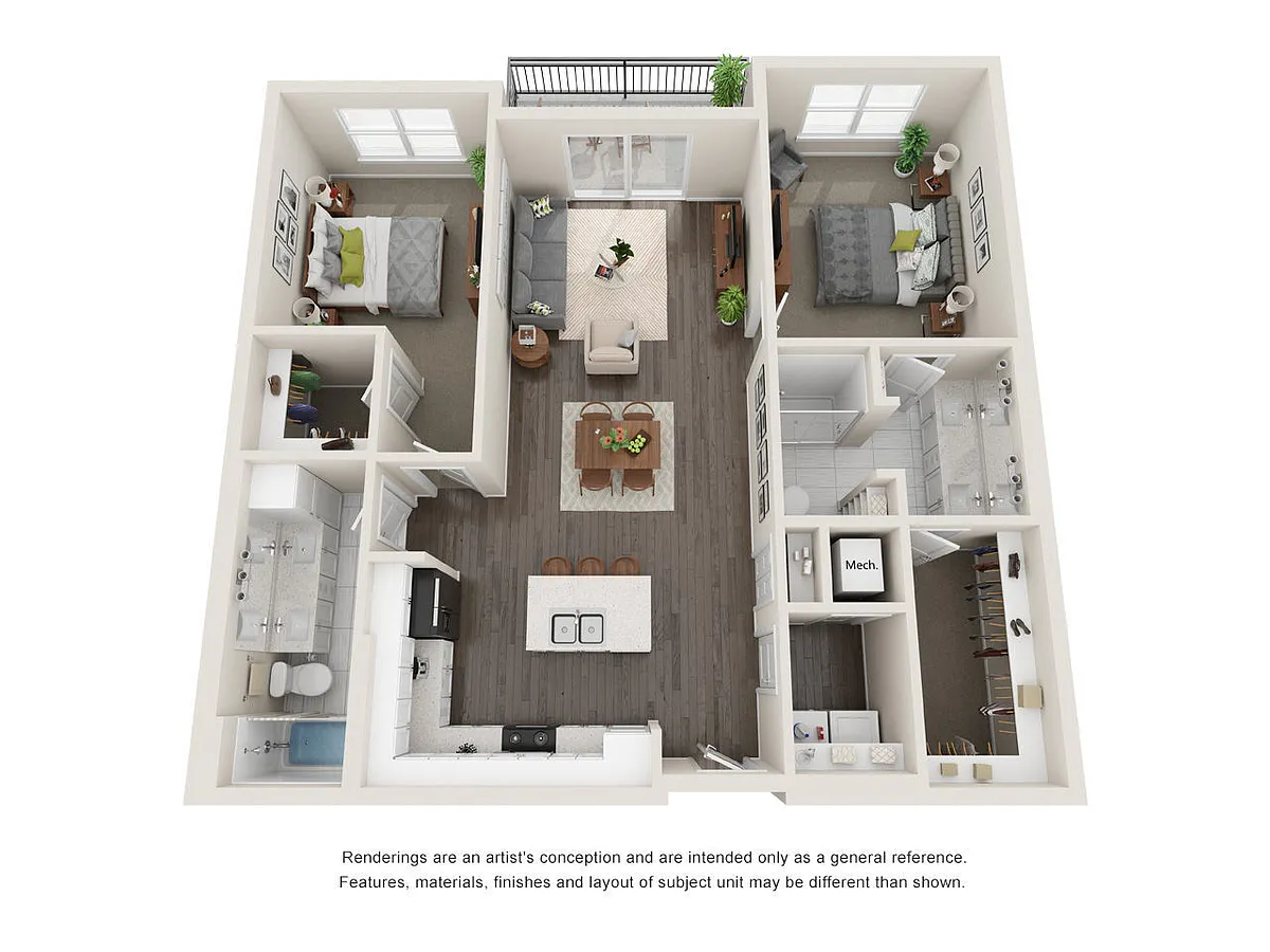 Floor plan B1-B
