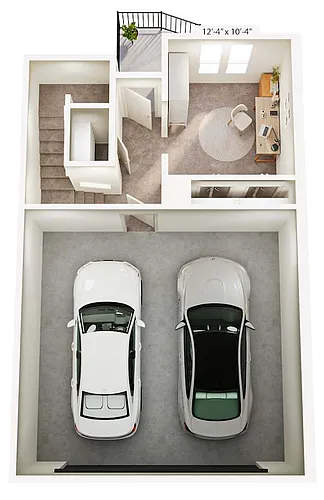 Floor plan Townhome 2