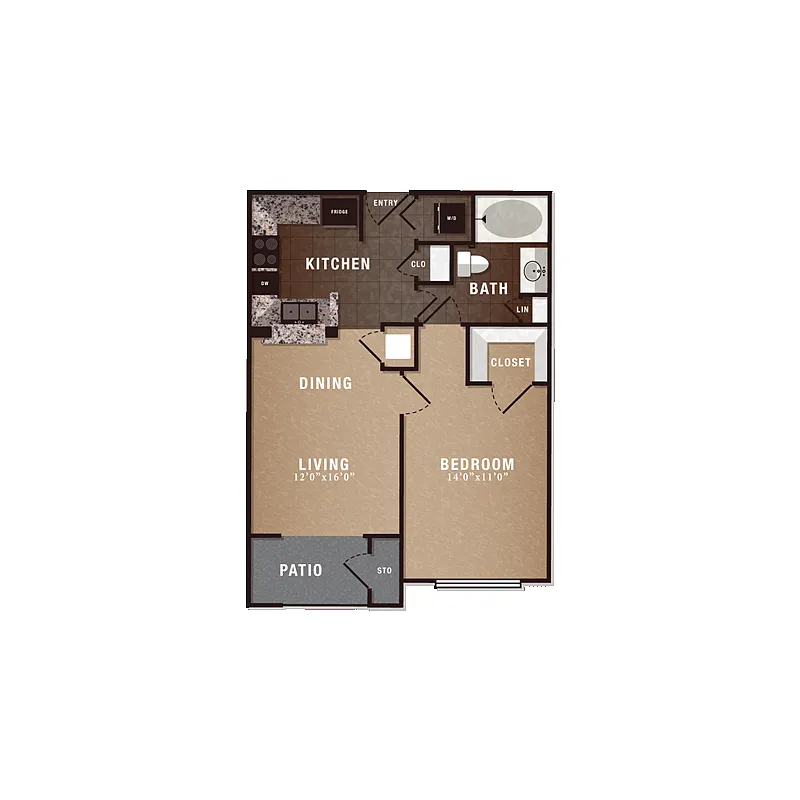 Floor plan A1 1X1