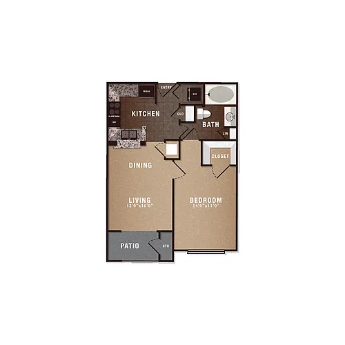 Floor plan A1 1X1