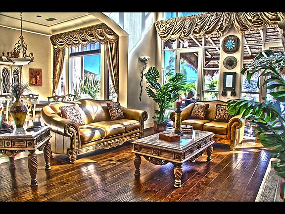 Exotic wood floors.