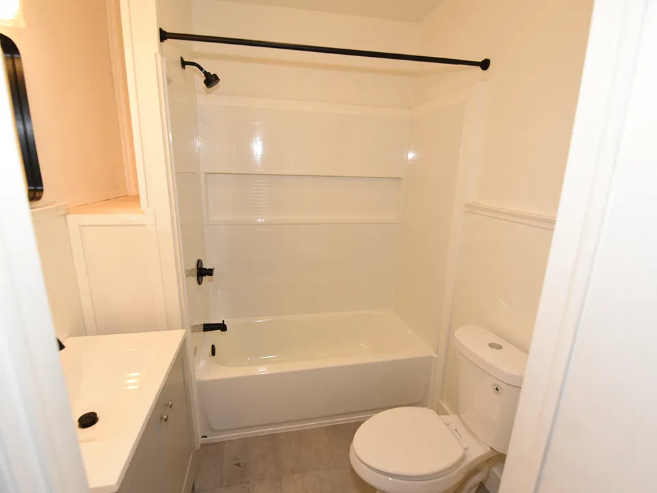 Newly renovated bathroom.