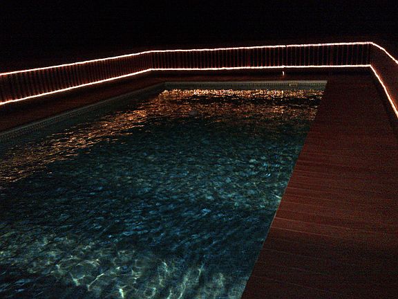 pool at night