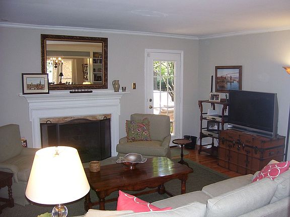 Den has gas fireplace as well.