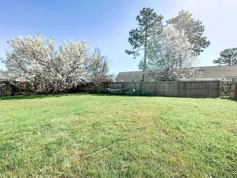Spacious backyard