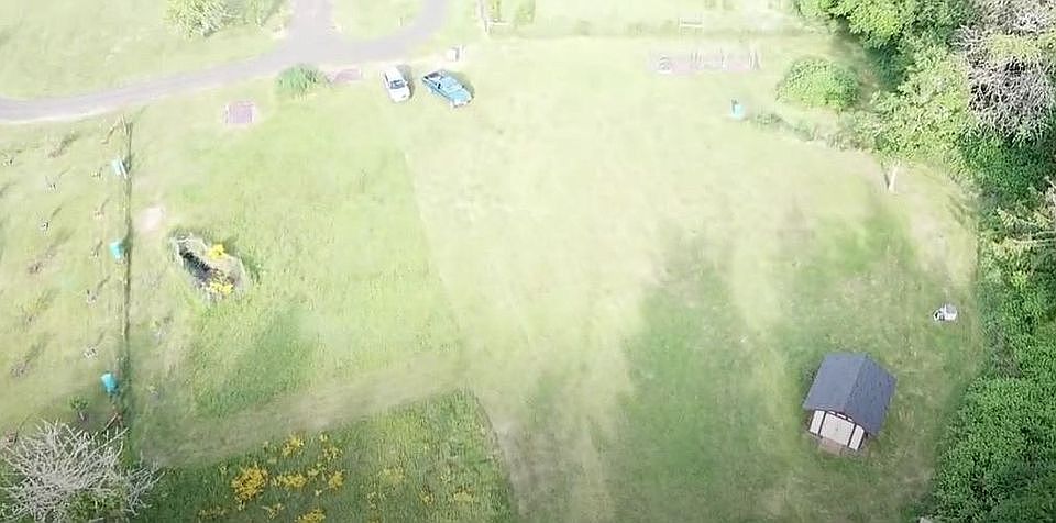 Southern half with shed