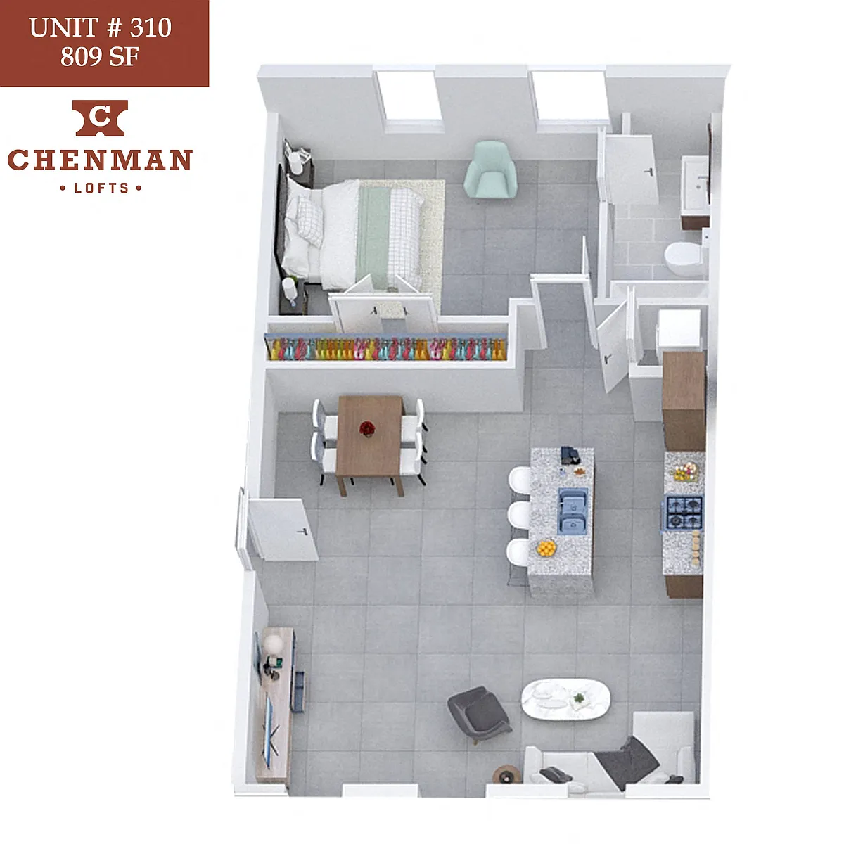 Floor plan Chenman Lofts 310