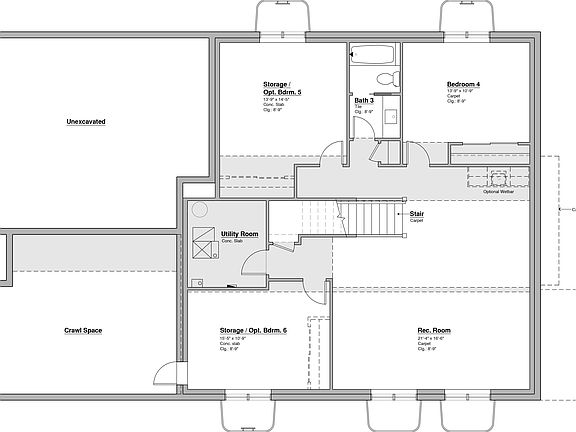 2000 Ranch Optional Basement