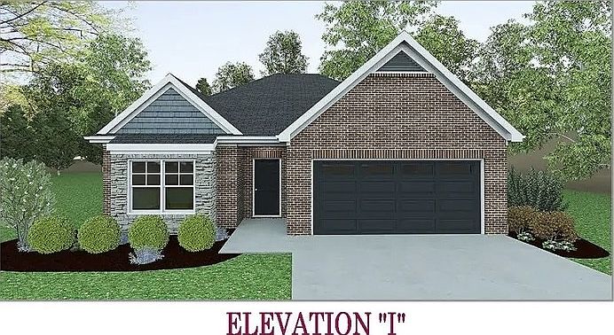 Rendering of the house. Selections and options vary