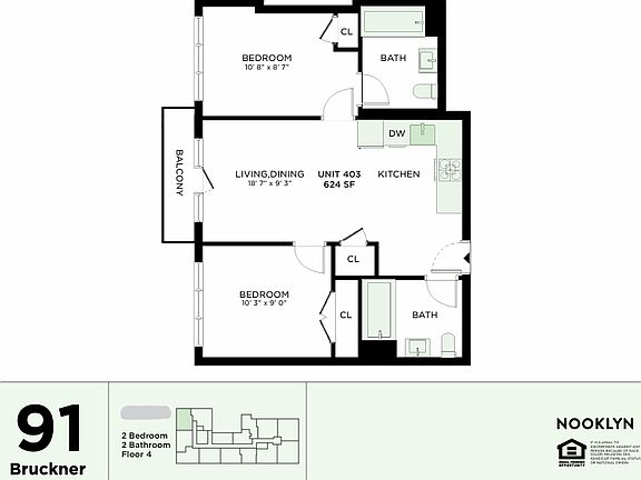 2nd image of 91 Bruckner Blvd #418