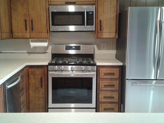 kitchen with new stainless steel appliances