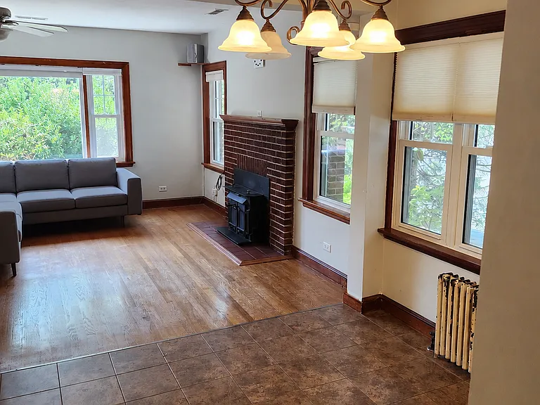 Dining room into living room