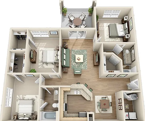 The Ballantyne W/Solarium floor plan The Sagewood