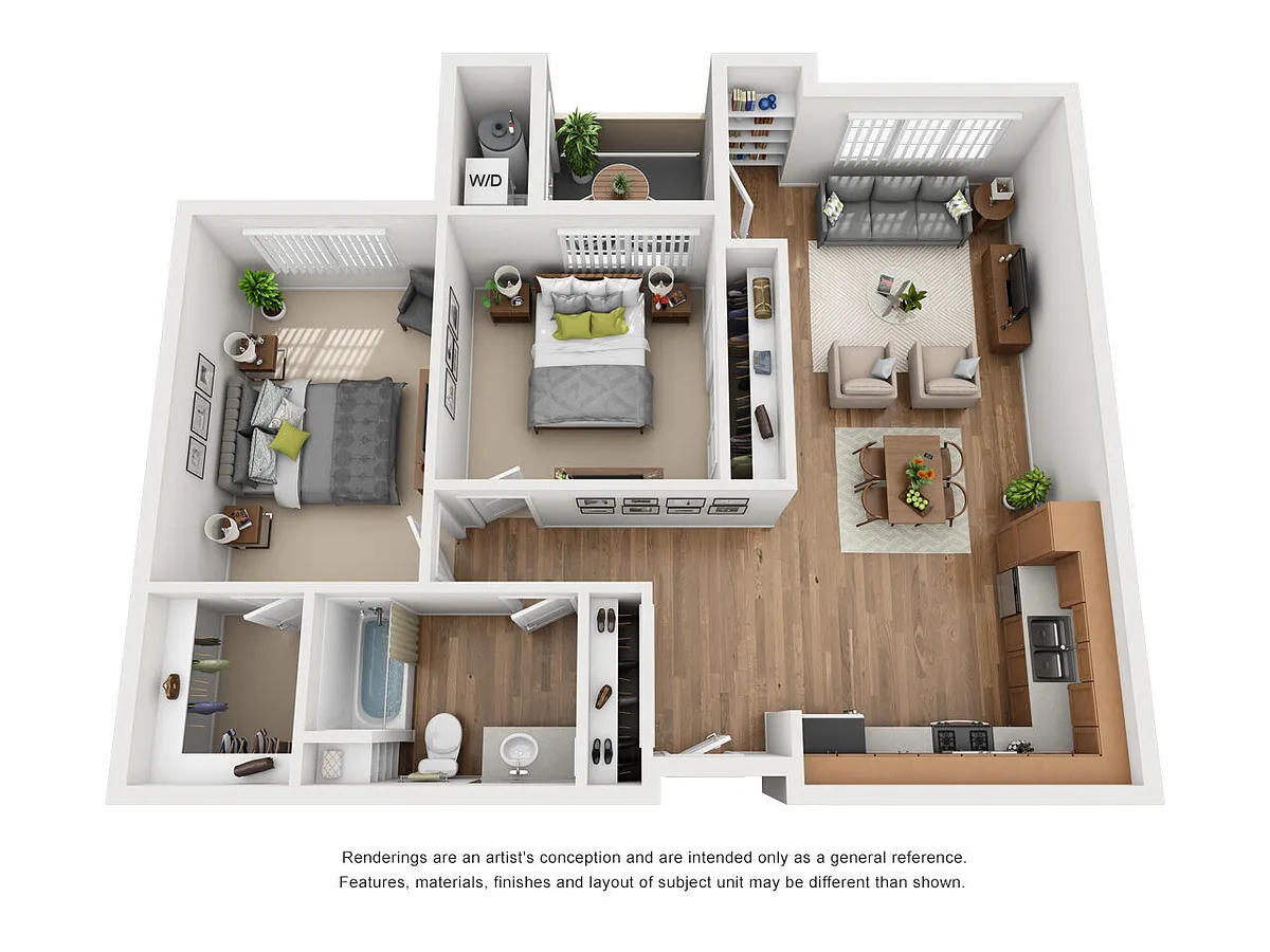 Floor plan 2x1 Moderne