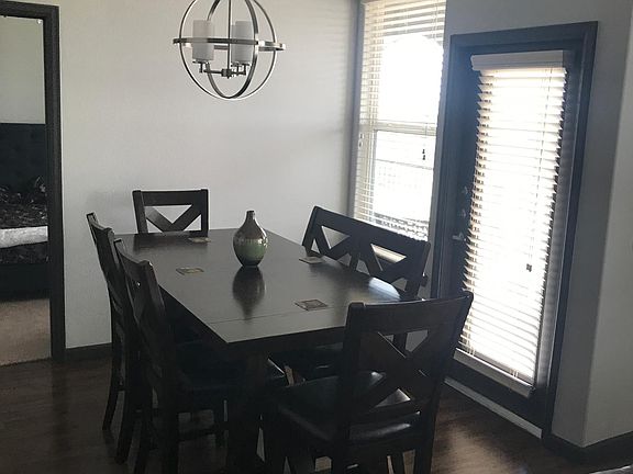 Dining table over looking the lake