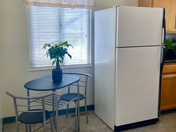 Catch up on the world as you leisurely sip coffee and check your socials in your eat-in kitchen. Appliances included. (Refrigerator, microwave oven, range hood, garbage disposal, dishwasher)