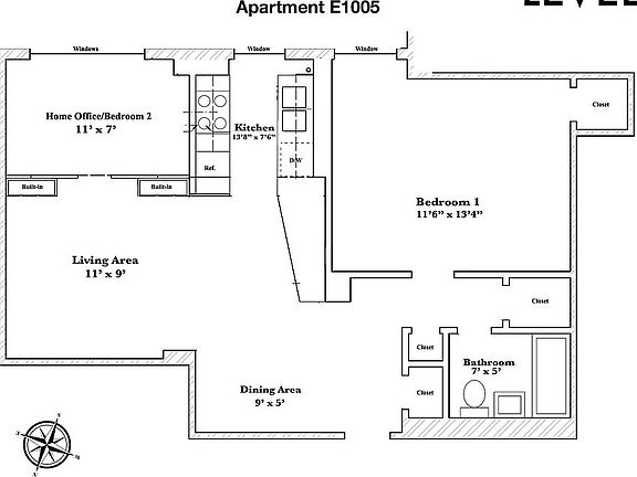 3rd image of 417 Grand St Unit E1005