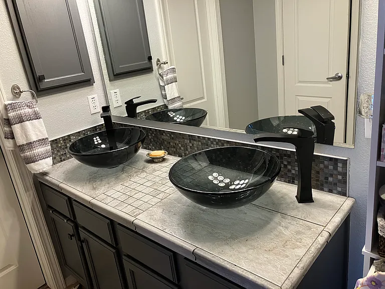 Double sink in master bath